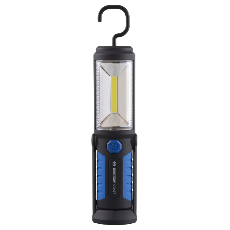 KING TONY Фонарь светодиодный, шарнирный, магнит, 3W COB + 5 LED, Li-Ion, 3,7 В 9TA27A