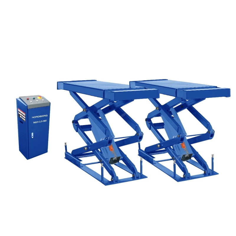 Ножничный подъемник 3,5т, с встроенными адаптерами для SUV автомобилей, 220В N631-3,5_220(SUV)