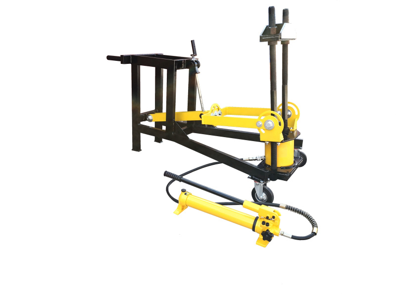 Выпрессовщик шкворней грузовых автомобилей, на тележке (с ручным гидравлическим насосом) ТТН-101