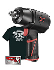MIGHTY SEVEN Гайковерт пневматический ударный 1/2", 1627 Нм, EZ GREASE, с футболкой NC-4255QH01