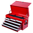 KING TONY Ящик инструментальный, 6 ящиков и отсек, красный 87411-6B